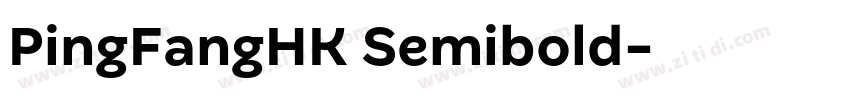 PingFangHK Semibold字体转换